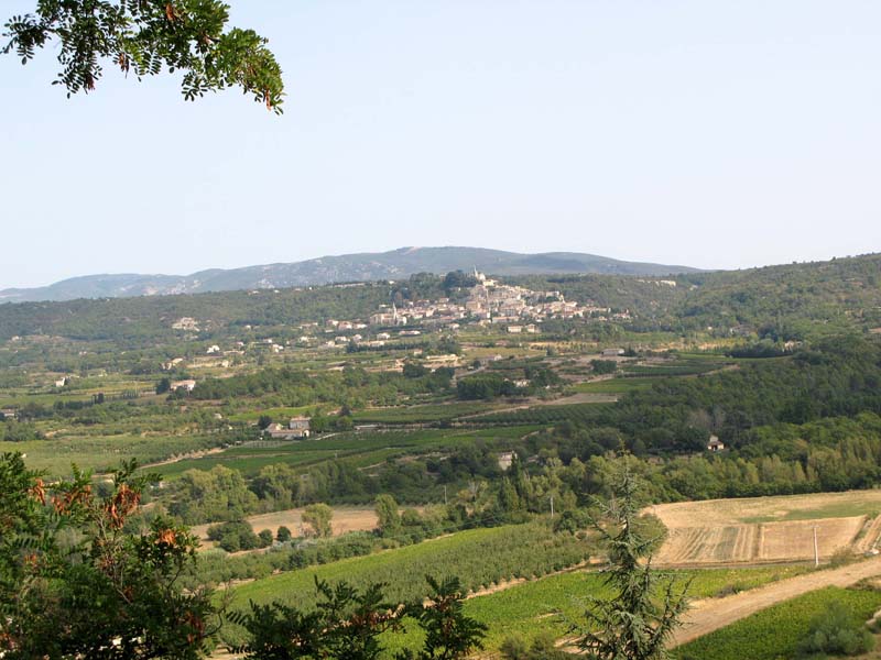 64 Blick von Menerbes nach Bonnieux